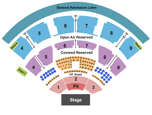 Walnut Creek Amphitheatre Grey Day Seating Chart